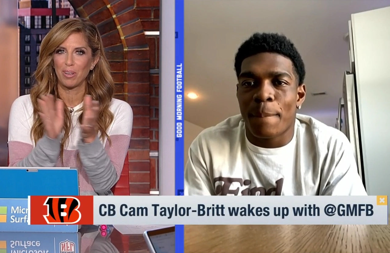 Cam Taylor-Britt on how the Bengals WR room prepares him for games, his foundation's upcoming 'Cam's Camp' event